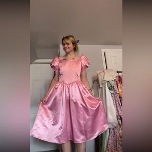 Pink prom dress 80s